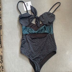 NWT Beach Riot mia cutout one piece